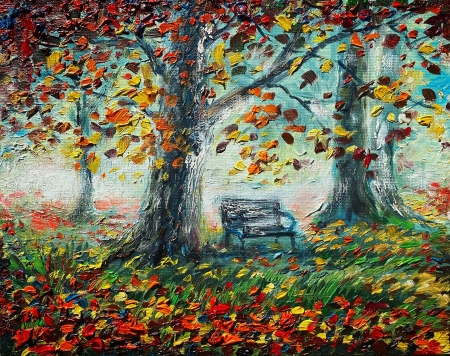 Autumn crimson by artist Anastasia Shimanskaya